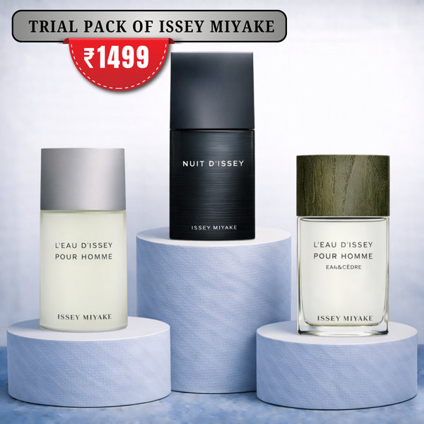 Trial Pack Of Issey Miyake 50 ml X 3 Combo For Men.