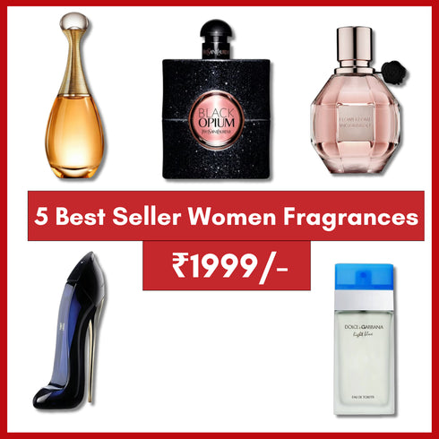 5 Best Seller Women Fragrances just 1999/- Only 30ml x 5
