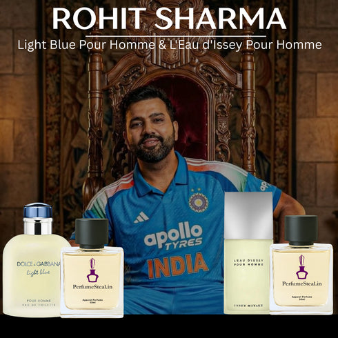 Rohit Sharma - Light Blue Pour Homme & L'Eau d'Issey Pour Homme 50ml Combo