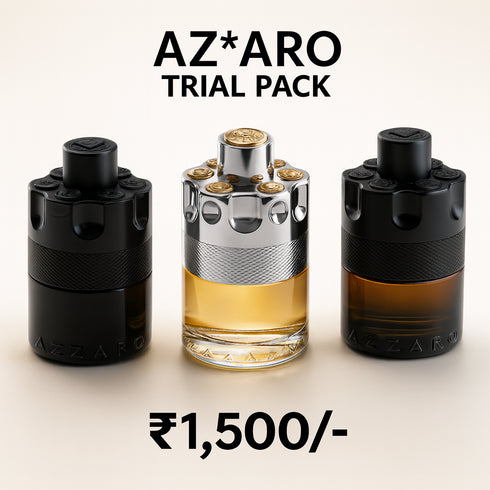 Trial Pack Of Azzaro Wanted 50 ml X 3 Combo for Men.