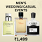 Men Wedding / Casual Events - 3 x 50ml.