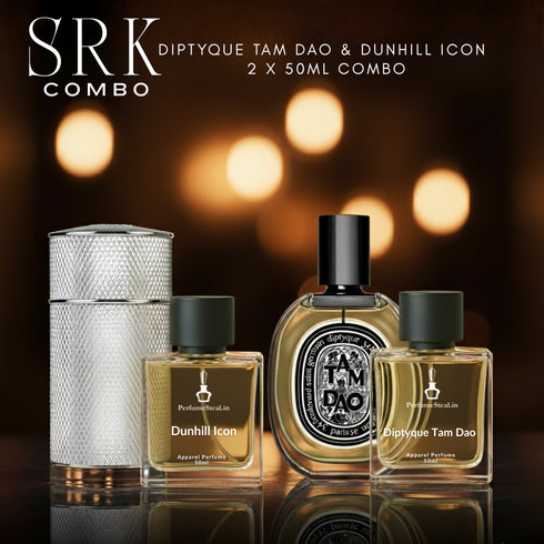 Sh@h Rukh Kh@n - Diptyque Tam Dao & Dunhill Icon 50ml Combo