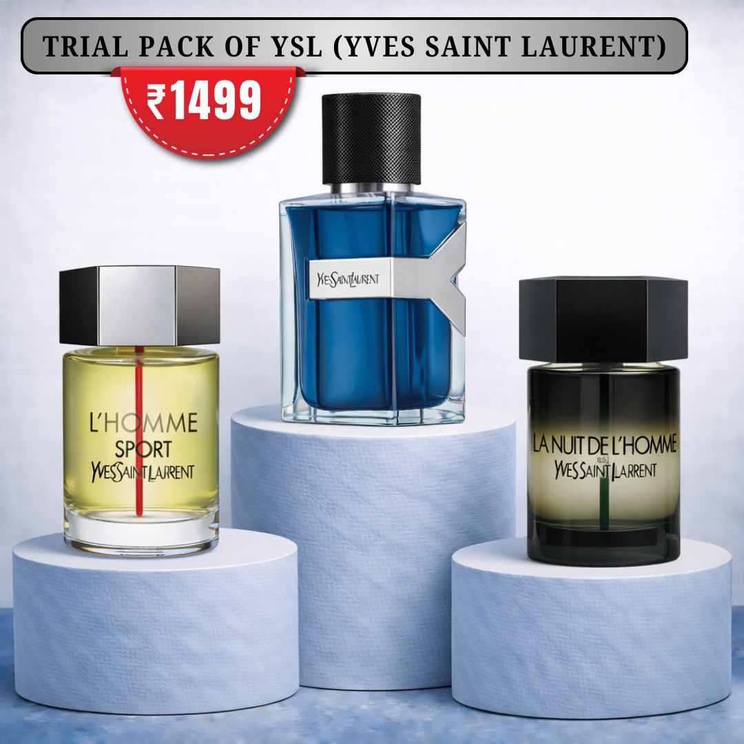 Trial Pack Of YSL (YVES SAINT LAURENT) 50ml X 3 Combo For Men