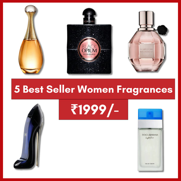 5 Best Seller Women Fragrances just 1999/- Only 30ml x 5