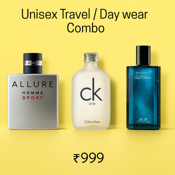 Unisex Travel / Day wear Combo  - 3 x 30ml