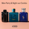 Men Party & Night out  - 3 x 30ml
