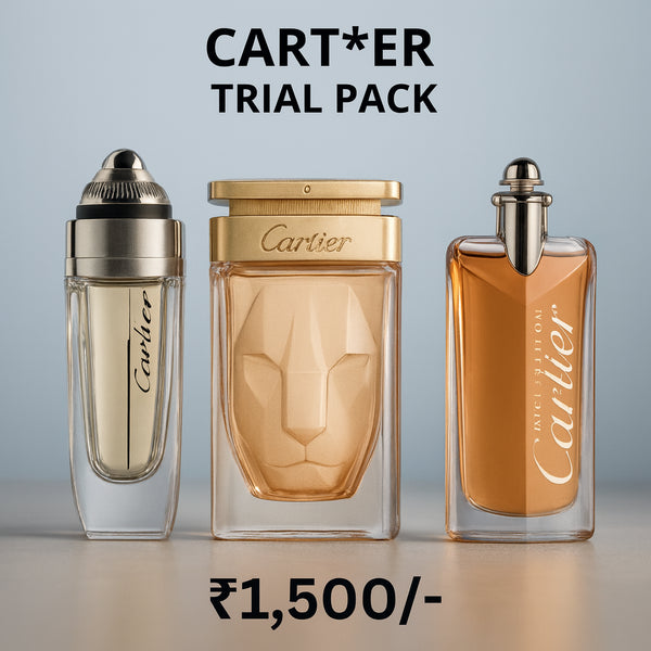 Trial Pack Of Cartier 50 ml X 3 Combo For Men.