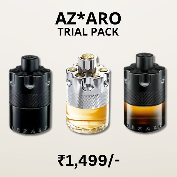 Trial Pack Of Azzaro Wanted 50ml X 3 Combo for Men.
